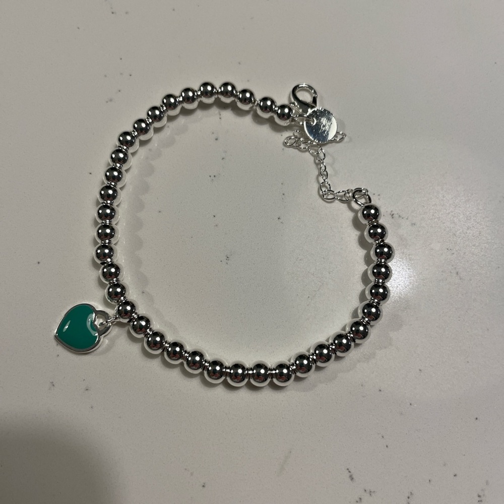 Sterling silver beaded bracelet. Women’s jewelry. Silver jewelry.